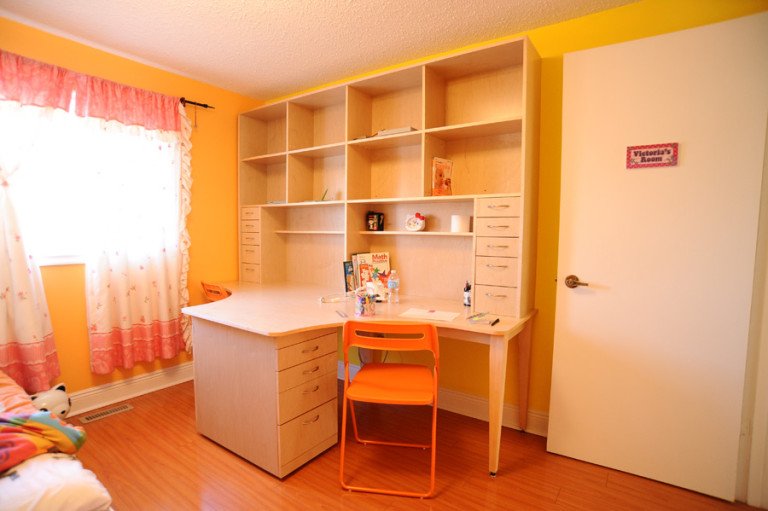 Study Desk with buildin bookcase