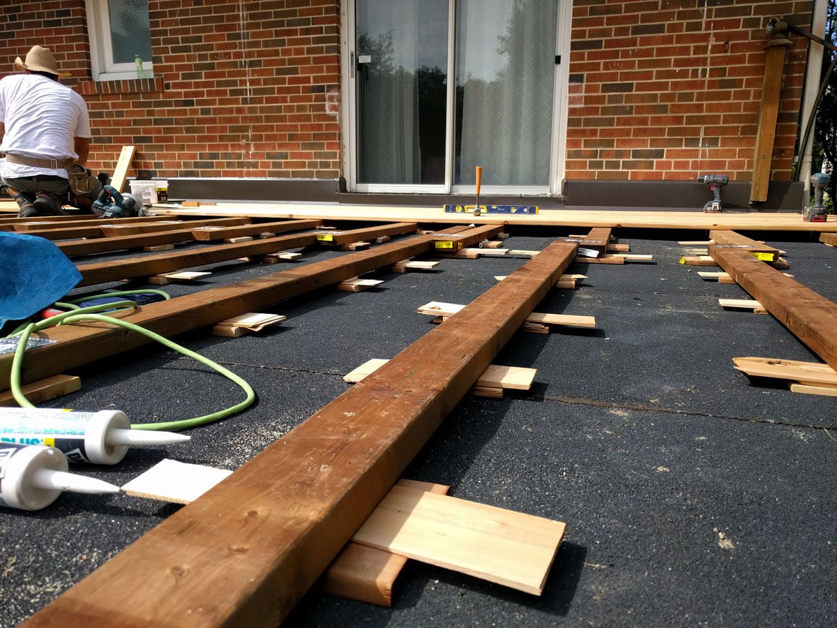 Cedar Deck on Rooftop