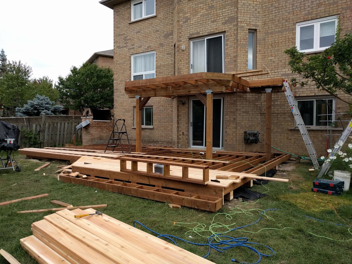 Combination Cedar Deck