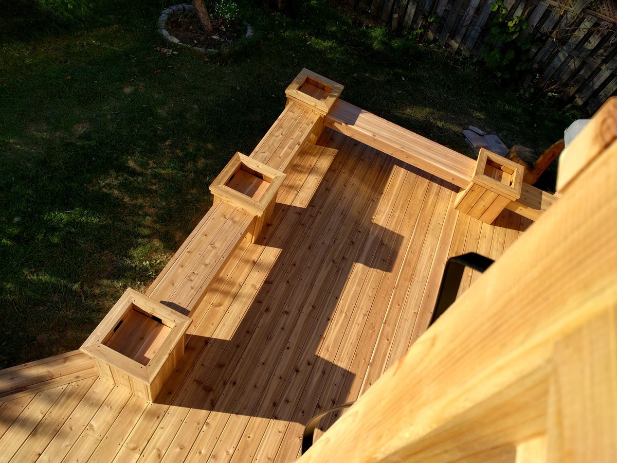 Combination Cedar Deck