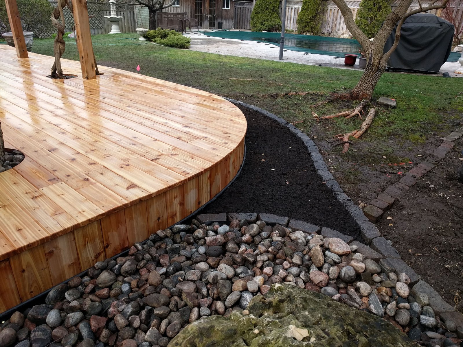 Everything for the wistaria and apple tree