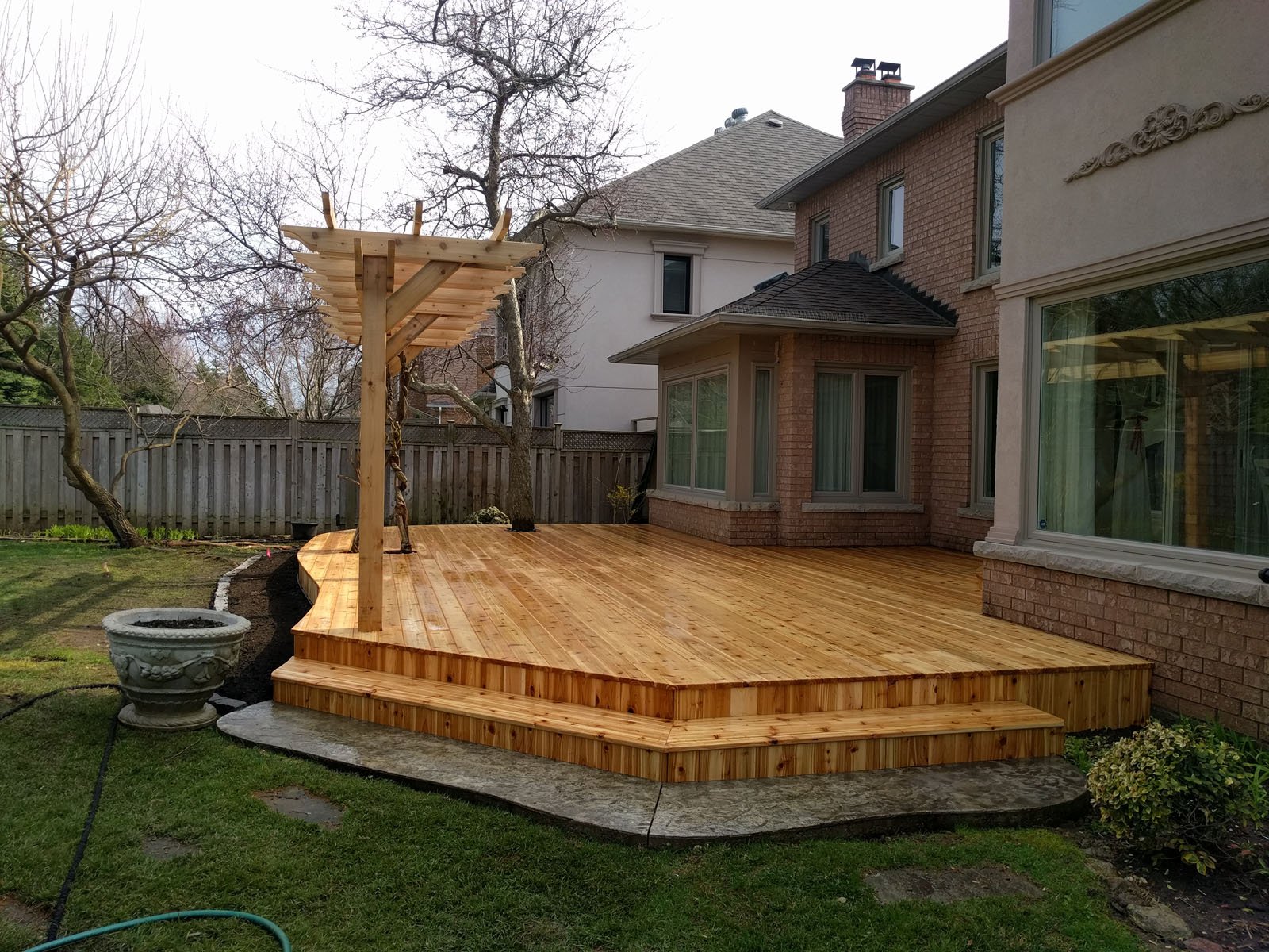 Everything for the wistaria and apple tree