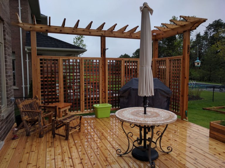 Privacy is an important part for decent deck